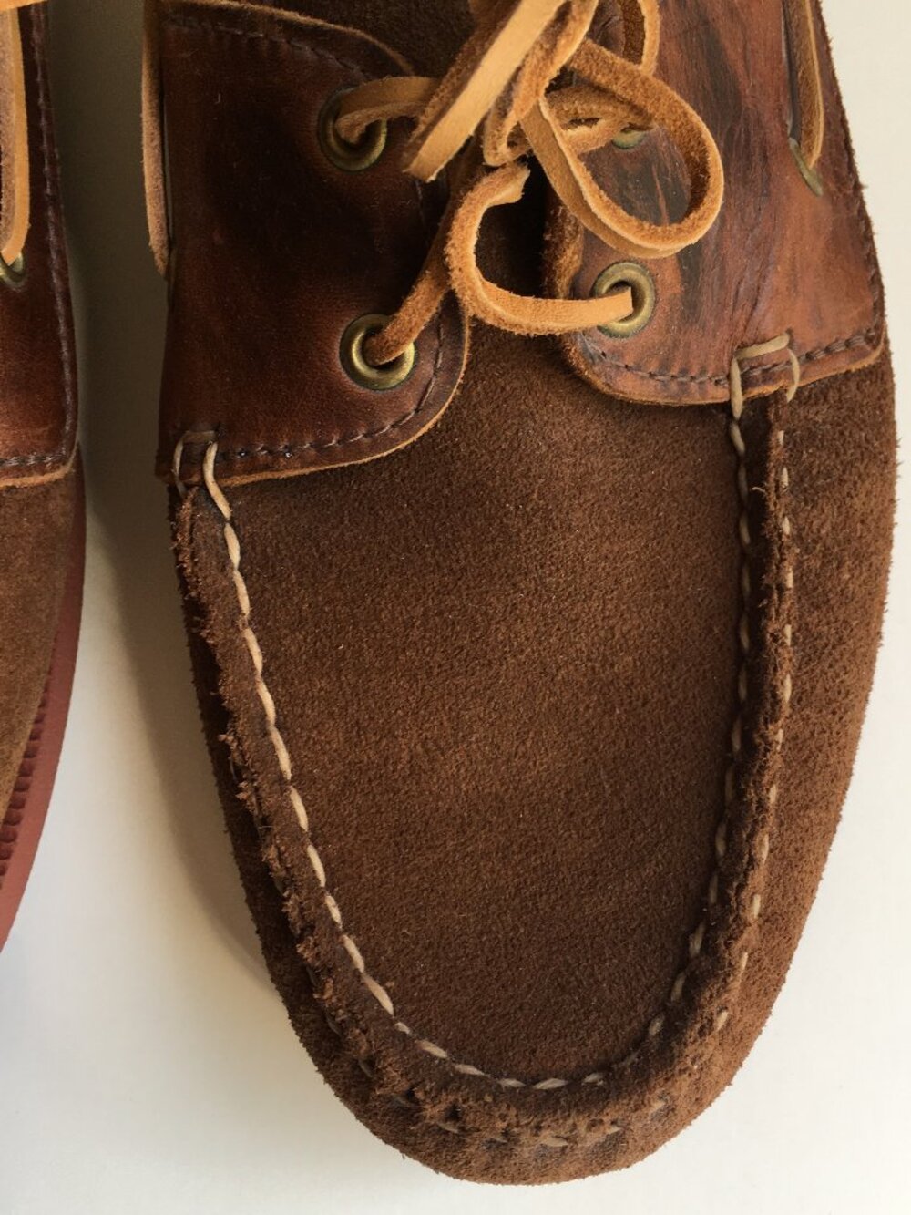 Vintage Brown Boat Shoes 9.5 Cole Haan Leather Loafer Deck USA Moccasin - Picture 9 of 12